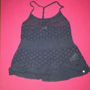 Super cute Abercrombie kids flowy blue tank sz M